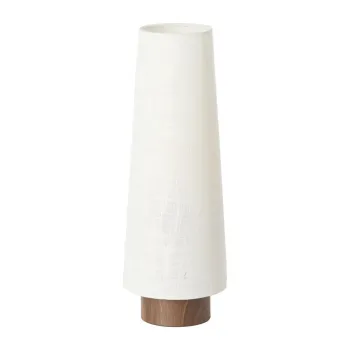 Veioza crem din metal cu abajur textil (inaltime 42 cm) Howie - Light & Living imagine