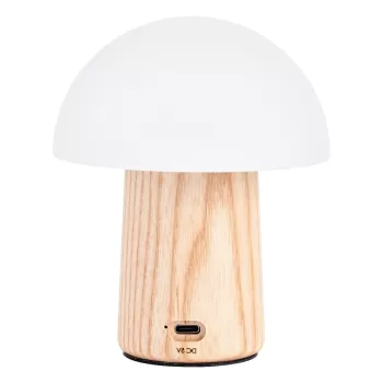 Veioza cu luminozitate reglabila si abajur din sticla (inaltime 13 cm) Alice - Gingko imagine