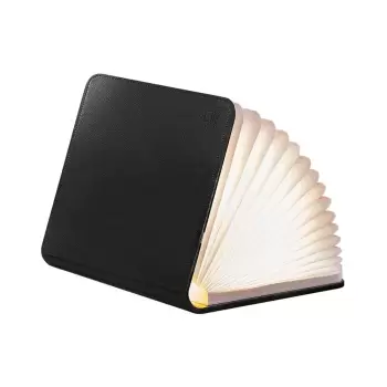 Veioza de birou cu LED Gingko Booklight Mini, forma de carte, negru imagine