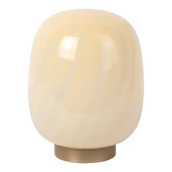 Veioza galben-deschis cu abajur din sticla (inaltime 20 cm) Summer Globe - Leitmotiv imagine