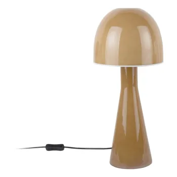 Veioza galben ocru cu abajur din sticla (inaltime 45 cm) Bombin - Leitmotiv imagine