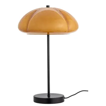 Veioza galben ocru cu abajur din sticla (inaltime 46,5 cm) Kinoko - Bloomingville imagine