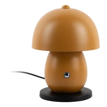 Veioza galben ocru LED cu abajur din metal (inaltime 18 cm) Mono LED - Leitmotiv imagine