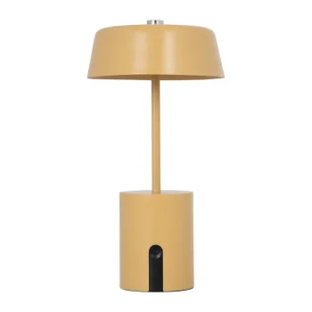 Veioza galben ocru LED din metal (inaltime 22,5 cm) Elemental LED - Leitmotiv imagine