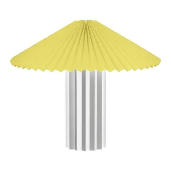 Veioza galbena-argintie cu intensitate reglabila cu abajur textil (inaltime 36 cm) Taite - Blomus imagine