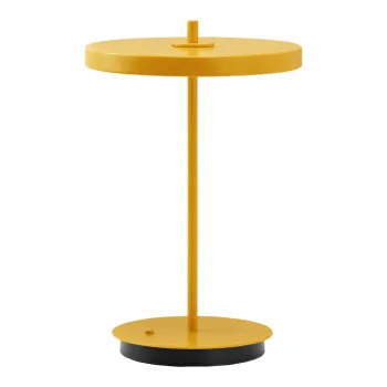 Veioza galbena LED din metal cu abajur din metal (inaltime 31 cm) Asteria Move - UMAGE imagine