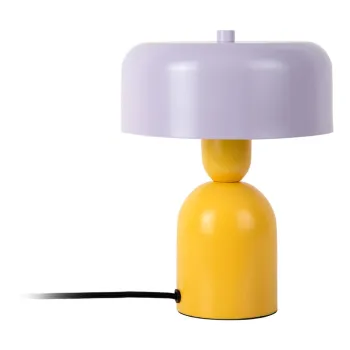 Veioza galbena/mov (inaltime 24 cm) Double Funky - Leitmotiv imagine