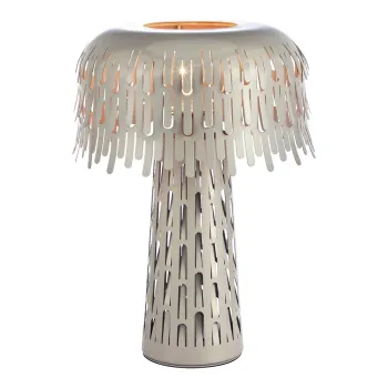 Veioza grej cu abajur din metal (inaltime 38 cm) Verbera - Markslojd imagine