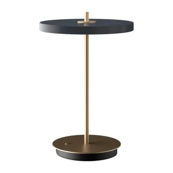 Veioza gri antracit LED cu intensitate reglabila cu abajur din metal (inaltime 31 cm) Asteria Move - UMAGE imagine