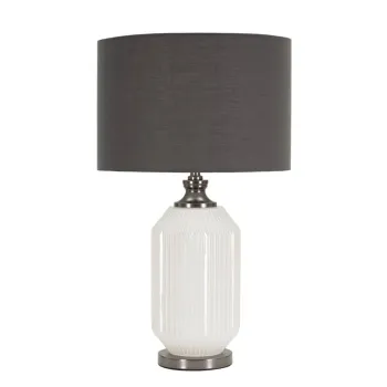 Veioza gri cu abajur textil (inaltime 65 cm) Brighty - Mauro Ferretti imagine