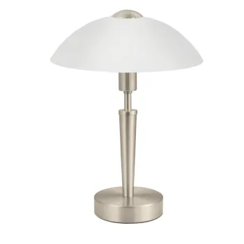 Veioza gri cu intensitate reglabila cu abajur din sticla (inaltime 35 cm) SOLO 1 - EGLO imagine