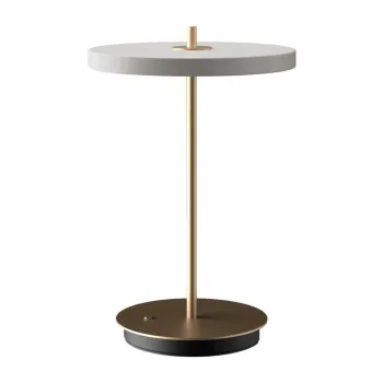 Veioza gri deschis LED cu intensitate reglabila cu abajur din metal (inaltime 31 cm) Asteria Move - UMAGE imagine