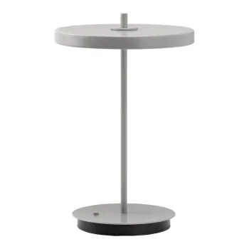 Veioza gri deschis LED din metal cu abajur din metal (inaltime 31 cm) Asteria Move - UMAGE imagine