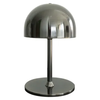 Veioza gri inchis LED cu control prin telecomanda cu abajur din metal (inaltime 22 cm) Tim - Sirius imagine