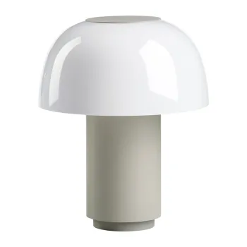 Veioza gri LED cu intensitate reglabila din aluminiu (inaltime 22 cm) Harvest - Zone imagine