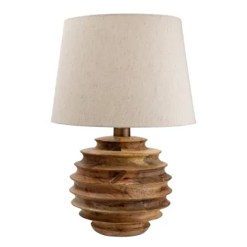 Veioza in culoare naturala inchisa cu abajur textil (inaltime 54 cm) Svale - Bloomingville imagine