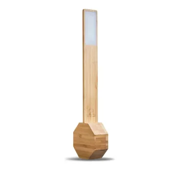 Veioza in culoare naturala LED din bambus (inaltime 39,5 cm) Octagon One - Gingko imagine
