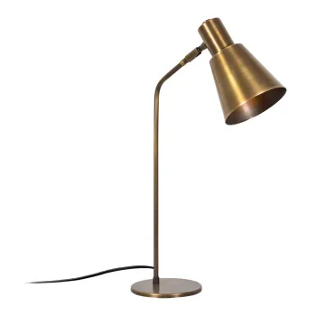 Veioza in culoarea bronz cu abajur din metal (inaltime 50 cm) Sivani - Opviq lights imagine