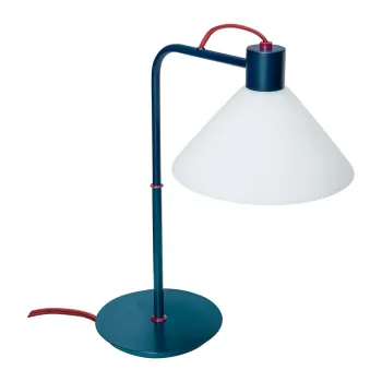 Veioza in culoarea petrolului cu abajur din sticla (inaltime 44 cm) Spot - Hubsch imagine