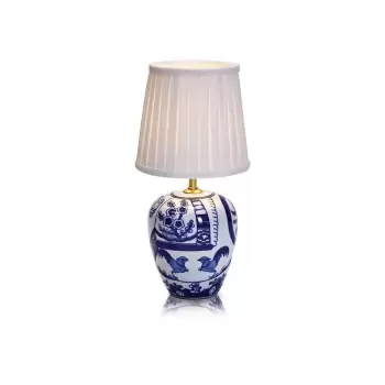 Veioza Markslojd Goteborg, inaltime 33 cm, albastru - alb imagine