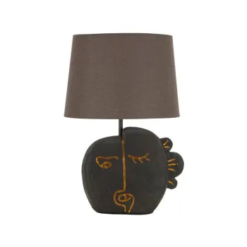 Veioza maro cu abajur textil (inaltime 39,5 cm) Tribal - Mauro Ferretti imagine