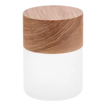 Veioza maro cu luminozitate reglabila cu abajur din sticla (inaltime 10,5 cm) Lemelia - Gingko imagine