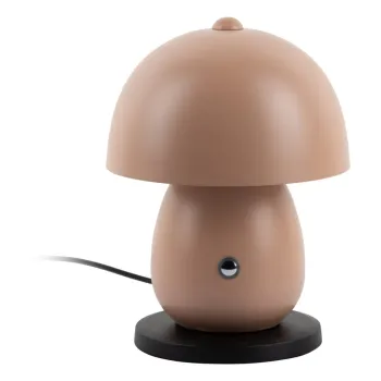 Veioza maro deschis LED cu abajur din metal (inaltime 18 cm) Mono LED - Leitmotiv imagine