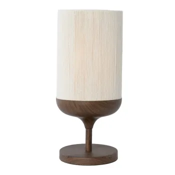 Veioza maro inchis cu abajur textil (inaltime 50 cm) Dania - Light & Living imagine