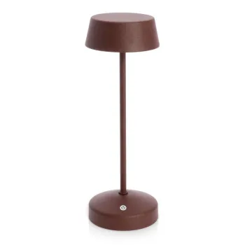 Veioza maro LED cu intensitate reglabila/cu incarcator wireless din metal cu abajur din plastic (inaltime 33 cm) Esprit - Bizzotto imagine