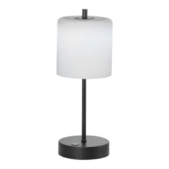 Veioza neagra-alba LED cu intensitate reglabila (inaltime 34,5 cm) Riva - Fischer & Honsel imagine