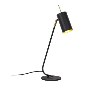 Veioza neagra/aurie cu abajur din metal (inaltime 55 cm) Sivani - Opviq lights imagine