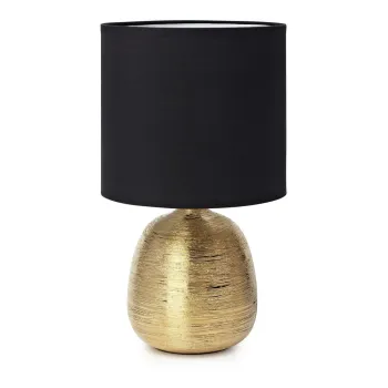 Veioza neagra/aurie cu abajur textil (inaltime 37,5 cm) Oscar - Markslojd imagine