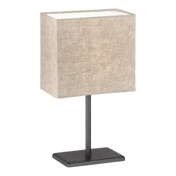 Veioza neagra/bej cu abajur textil (inaltime 30 cm) Kate - Fischer & Honsel imagine