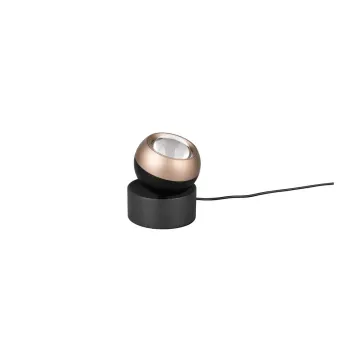 Veioza neagra/bronz LED (inaltime 14 cm) Orbit - Trio Select imagine