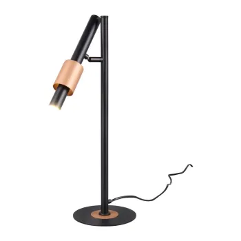 Veioza neagra/bronz LED (inaltime 50 cm) Ikaris - Trio Select imagine