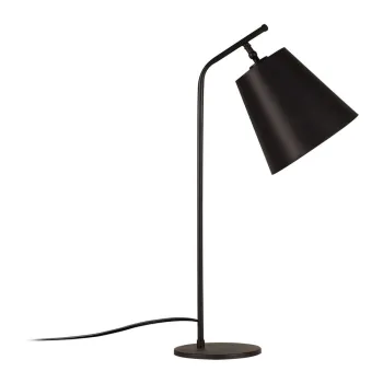 Veioza neagra cu abajur din metal (inaltime 67 cm) Salihini - Opviq lights imagine
