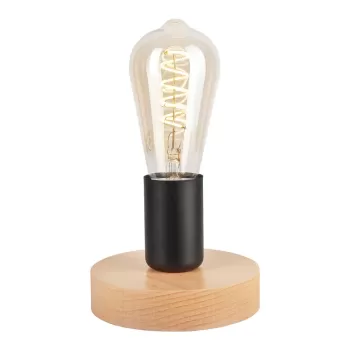 Veioza neagra/in culoare naturala - LAMKUR imagine