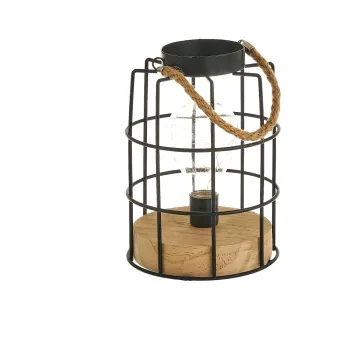 Veioza neagra (inaltime 20,5 cm) - Casa Seleccion imagine