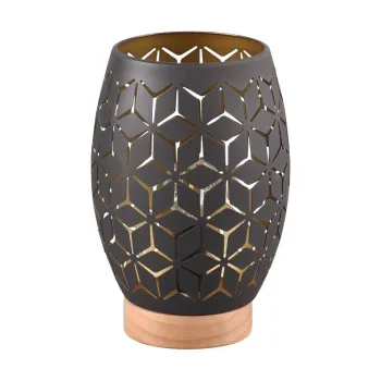 Veioza neagra (inaltime 21 cm) Bidar - Trio imagine