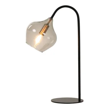 Veioza neagra (inaltime 50,5 cm) Rakel - Light & Living imagine