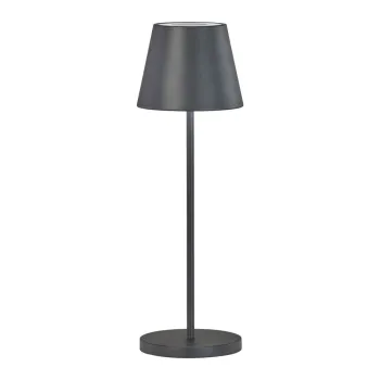 Veioza neagra LED cu intensitate reglabila cu abajur din metal (inaltime 34 cm) Cosenza 2.0 - Fischer & Honsel imagine