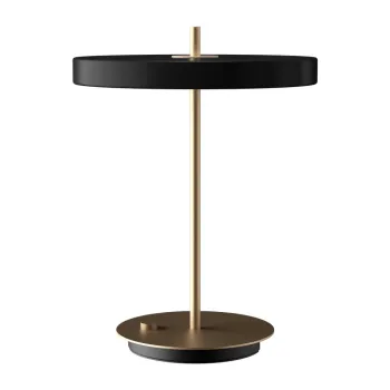 Veioza neagra LED cu intensitate reglabila cu abajur din metal (inaltime 41,5 cm) Asteria Table - UMAGE imagine