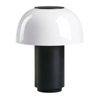 Veioza neagra LED cu intensitate reglabila din aluminiu (inaltime 22 cm) Harvest - Zone imagine