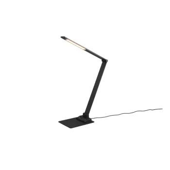 Veioza neagra LED cu intensitate reglabila (inaltime 72 cm) Travis - Trio imagine