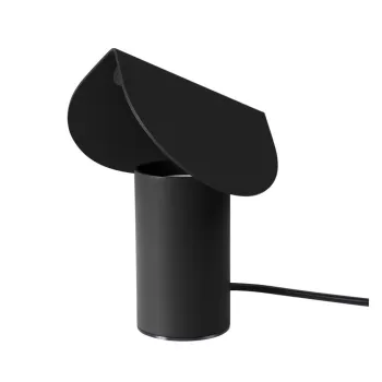 Veioza neagra LED din aluminiu (inaltime 15 cm) BISCUIT - Thoro imagine