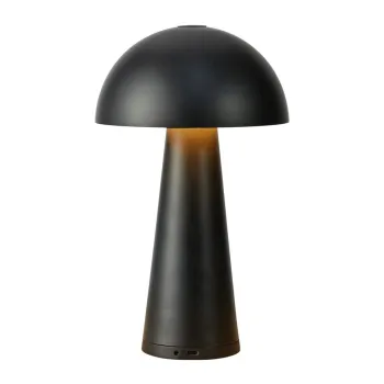 Veioza neagra LED (inaltime 26,5 cm) Fungi - Markslojd imagine