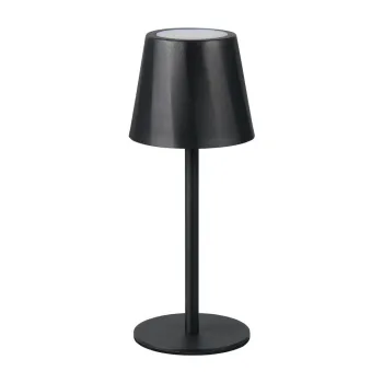 Veioza negru-mat LED cu abajur din metal (inaltime 21 cm) Diaz - Trio imagine