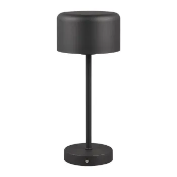 Veioza negru-mat LED cu intensitate reglabila (inaltime 30 cm) Jeff - Trio imagine