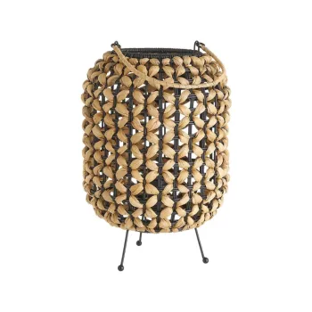 Veioza negru/natural (inaltime 30 cm) - Casa Seleccion imagine