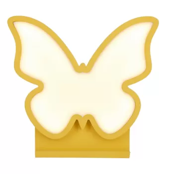 Veioza pentru copii galbena Butterfly - Candellux Lighting imagine